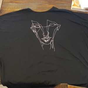 Abstract Figure Short Sleeve Shirt